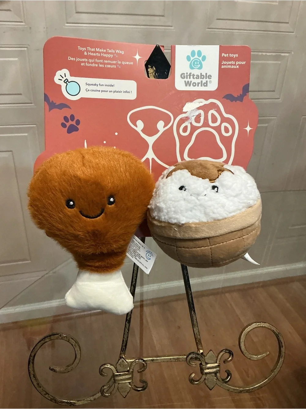 Giftable Set Of 2 Giftable Toy w/Squeaker & Crinkle & Squeaker